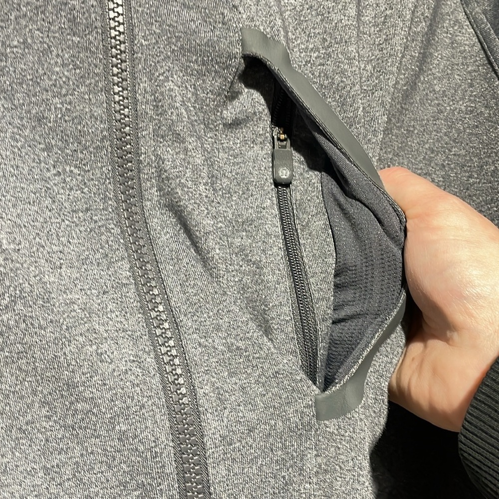 Lululemon Mens Kung Fu Jacket Full Zip Heathered Slate Gray - Picture 8 of 8
